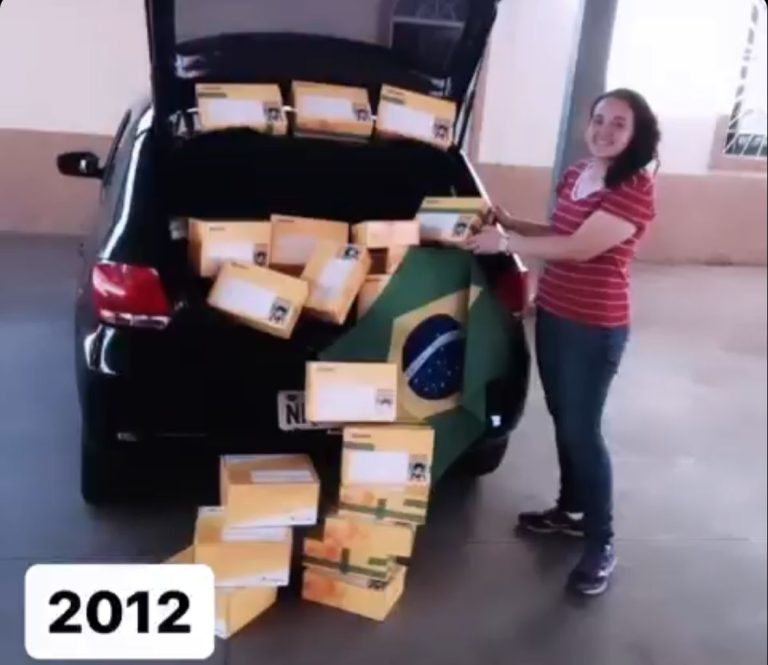 Primeiros envios de materiais